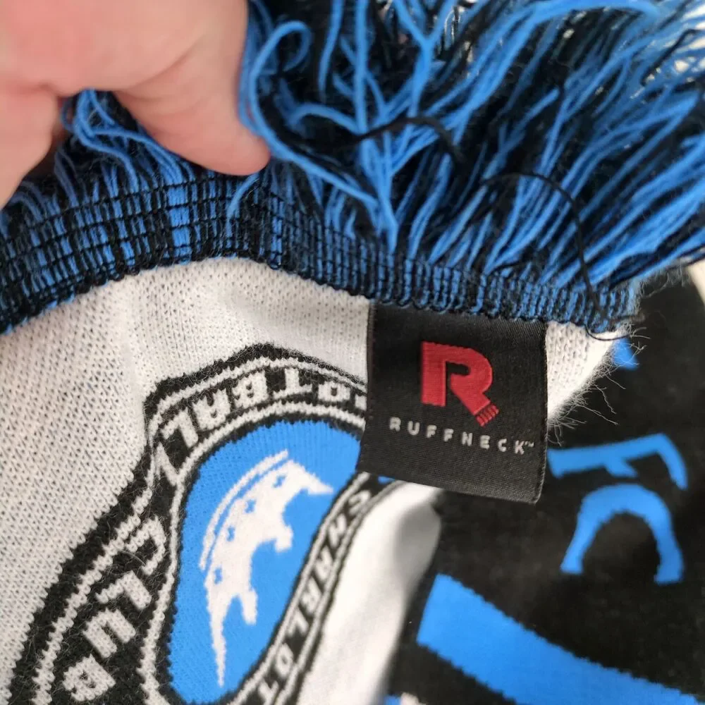 Charlotte‎ United Football Club Soccer Knit Fringe Scarf Ruffneck NC CLT FC